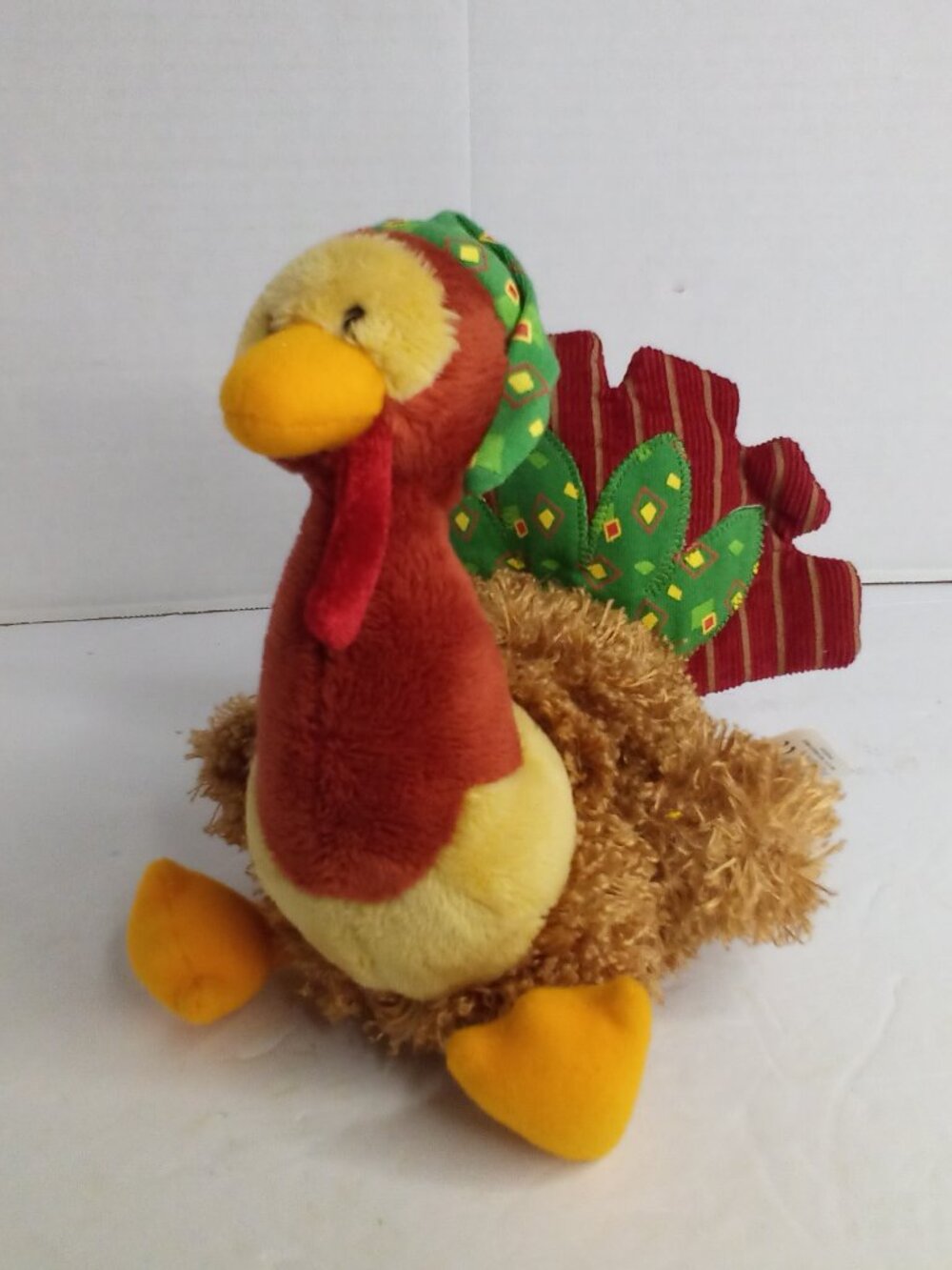 Gund Plush Turkey Time Cute Thanksgiving Cottagecore Bean Bag Small 7"